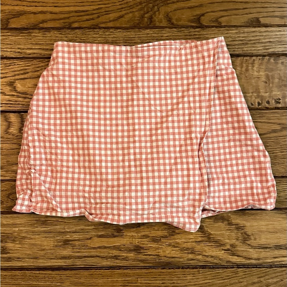 hollister plaid skort